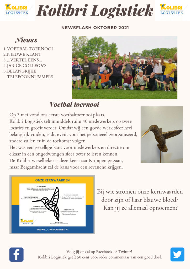 nieuwsbrief oktober 2021